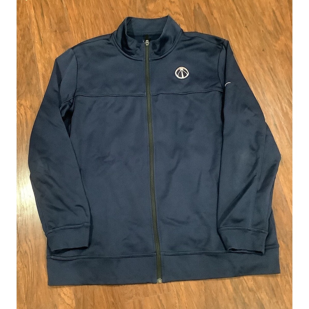 Nike Washington Wizards Lightweight Jacket Mens Large Navy Blue Full Zip